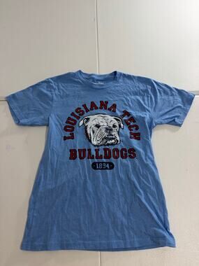 Louisiana Tech Bulldogs T-Shirt Unisex S Homefield Light Blue Retro Bulldog 1894